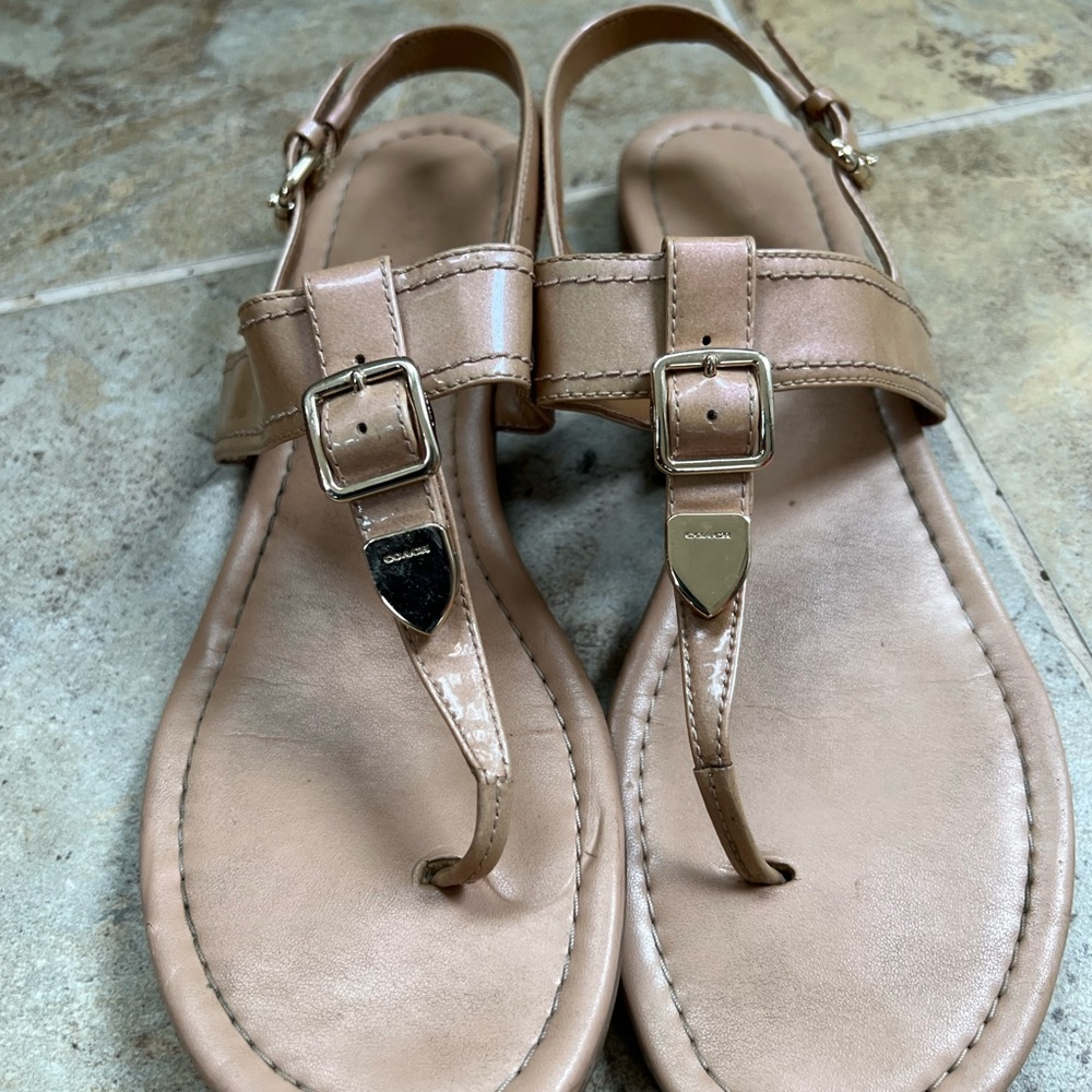 Coach Tan Sandals